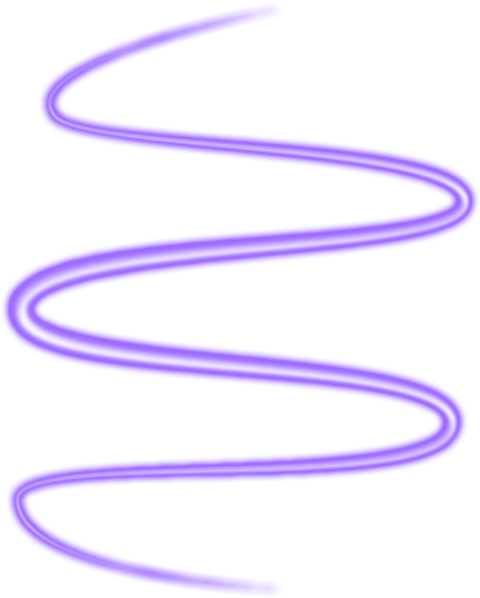 Purple Neon Spiral Line PNG Image