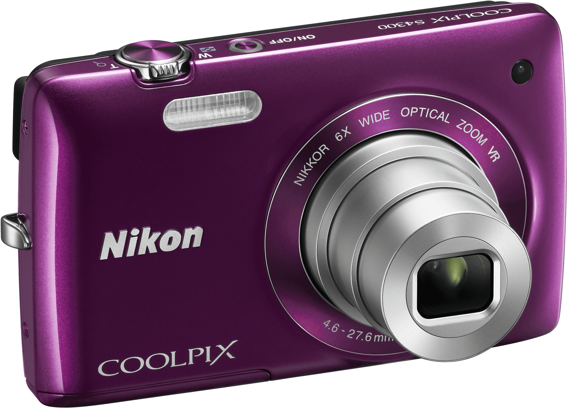 Purple Nikon Coolpix Compact Camera PNG Image