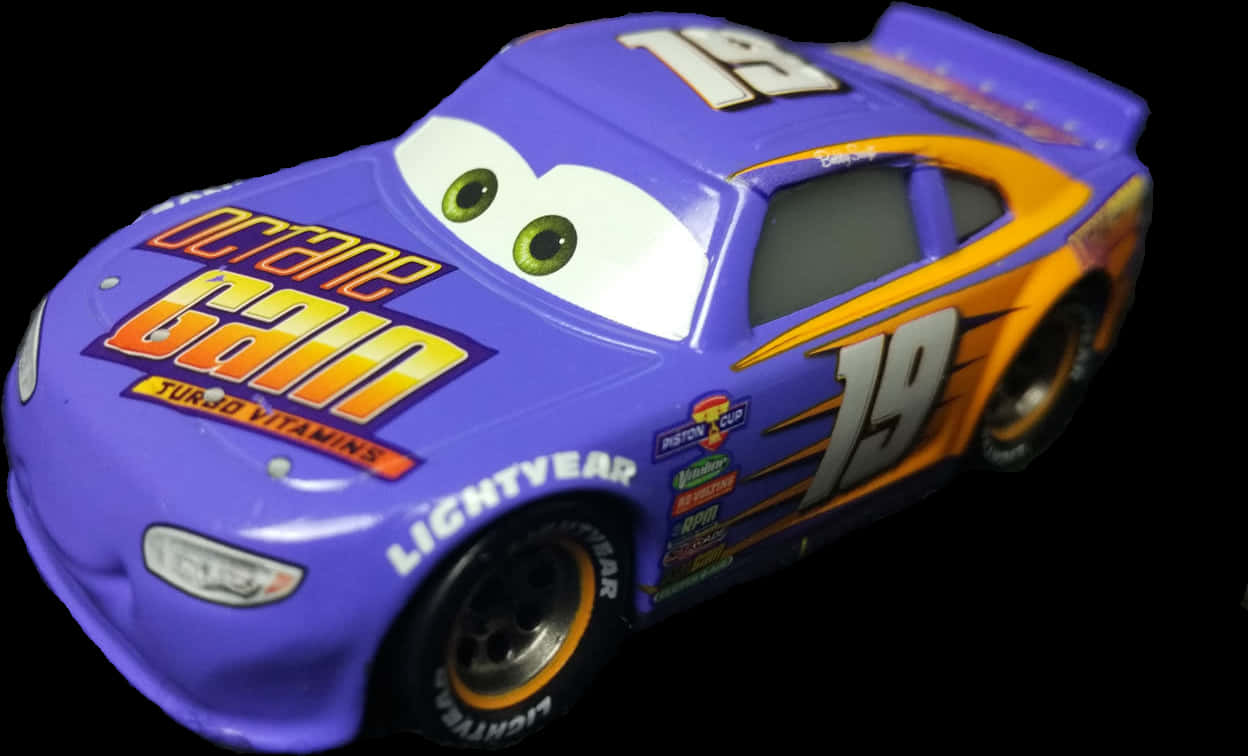 Purple Octane Gain Racecar Toy PNG Image