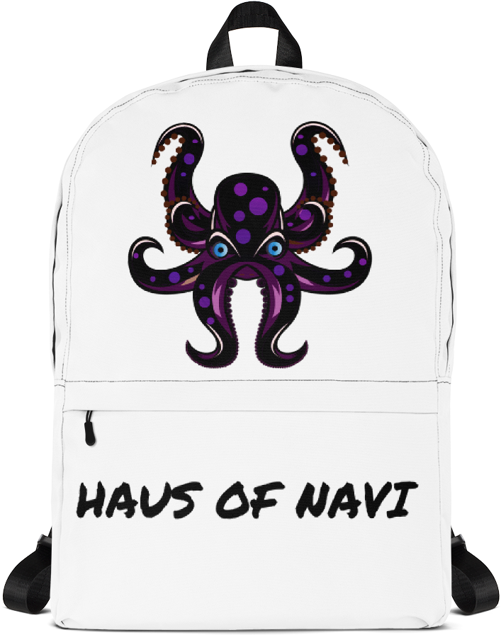 Purple Octopus Backpack Hausof Navi PNG Image