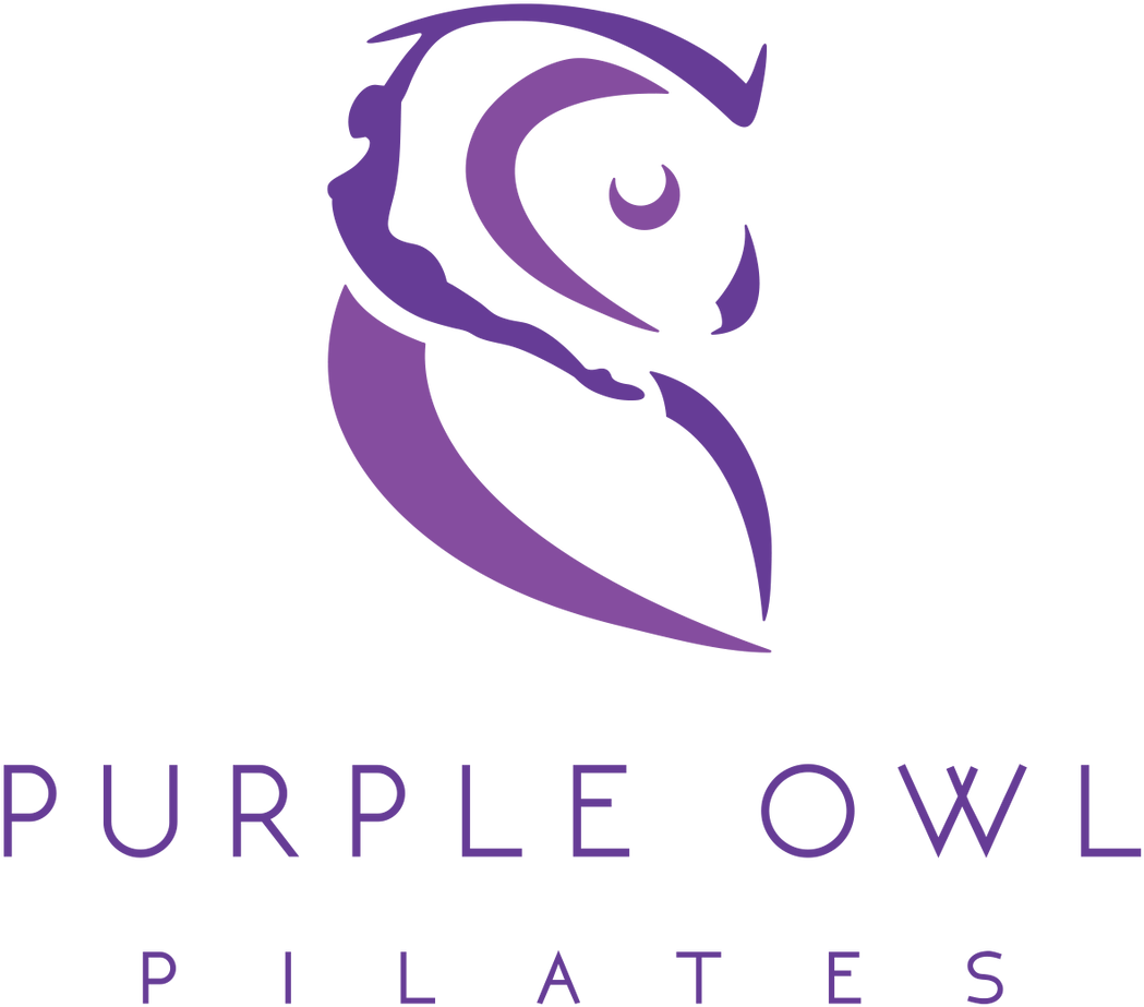 Purple Owl Pilates Logo PNG Image