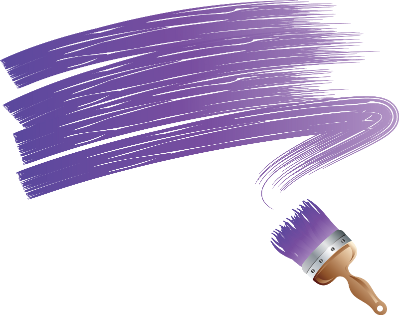 Purple Paint Brush Stroke Vector PNG Image