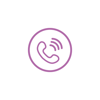 Purple Phone Icon PNG Image