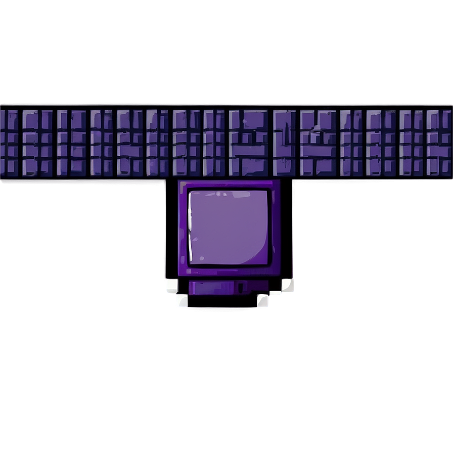 Purple Pixel Art Border Png Mpr PNG Image