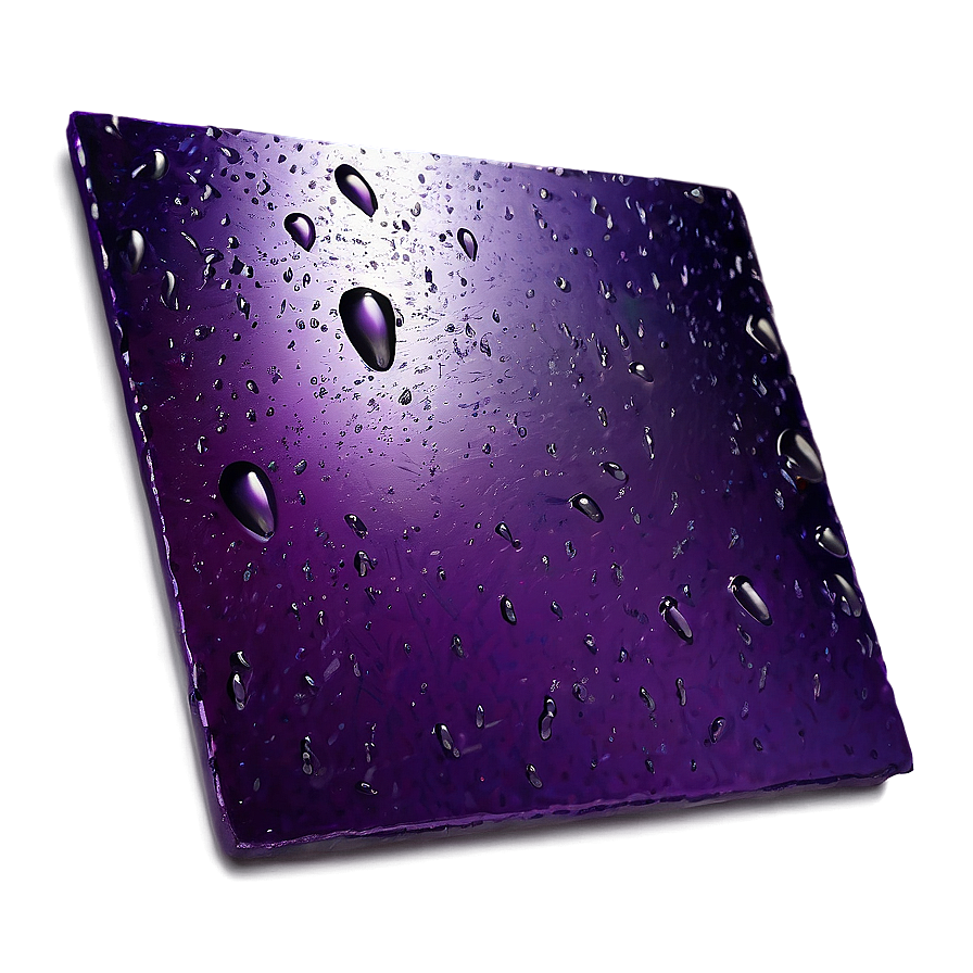 Purple Rain On Metal Surface Png Gkm PNG Image