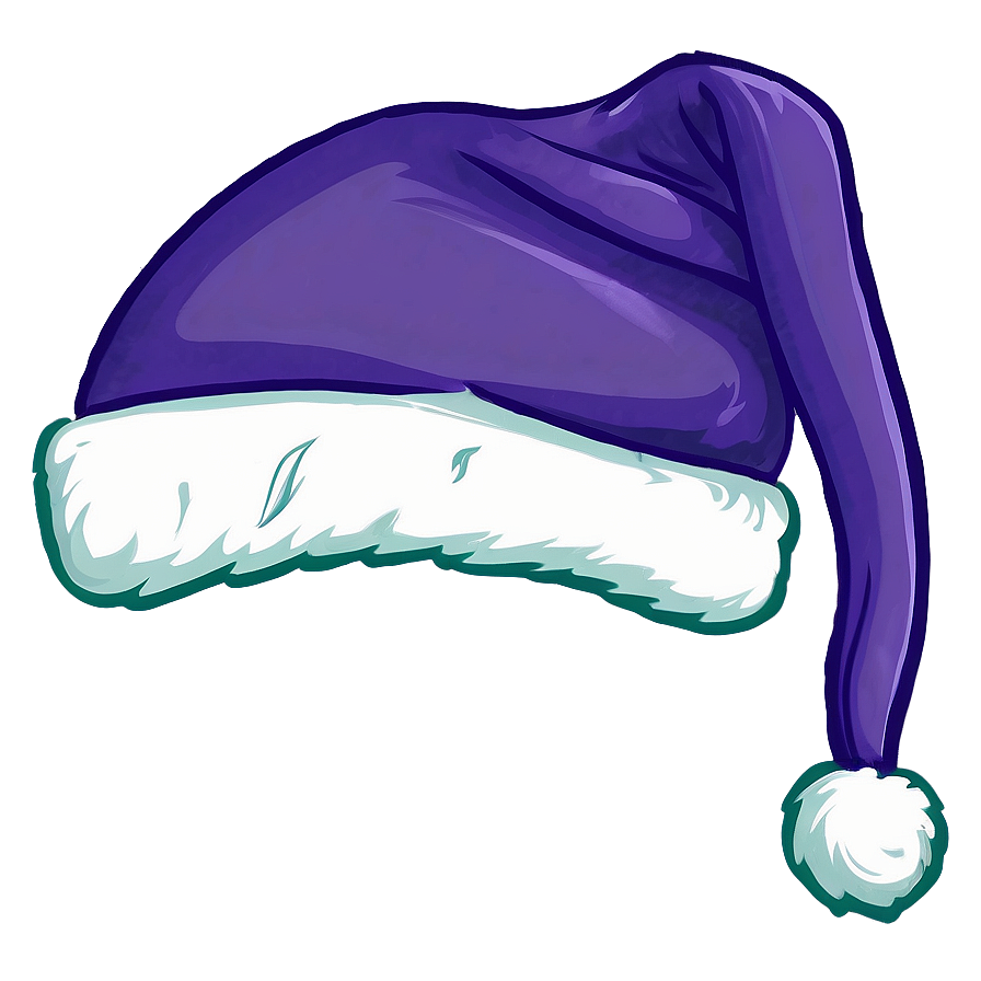 Purple Santa Hat Vector Png Dts PNG Image