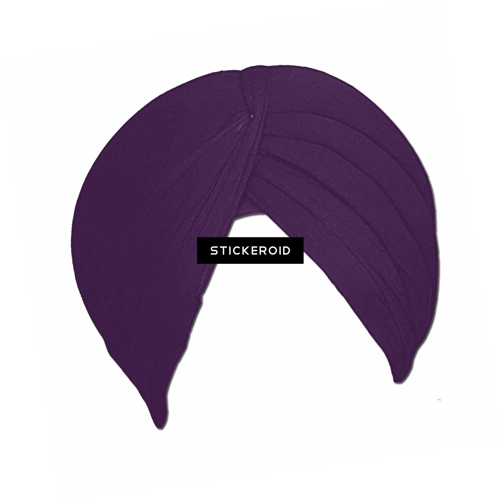 Purple Sikh Turban Illustration PNG Image