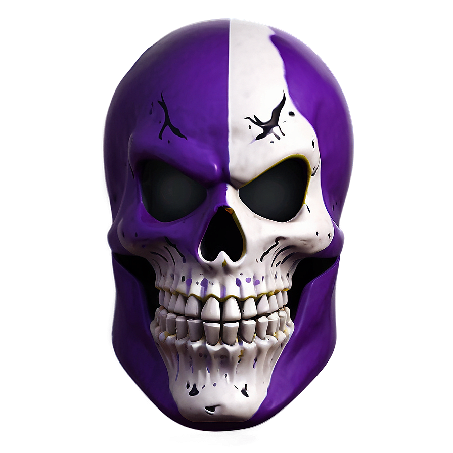 Purple Skull Trooper Fortnite Costume Png 2 PNG Image