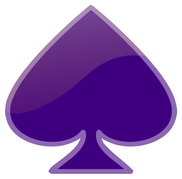 Purple Spade Icon PNG Image