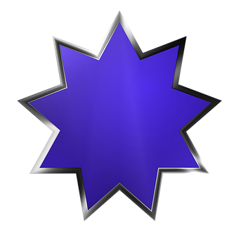 Purple Star Graphic PNG Image