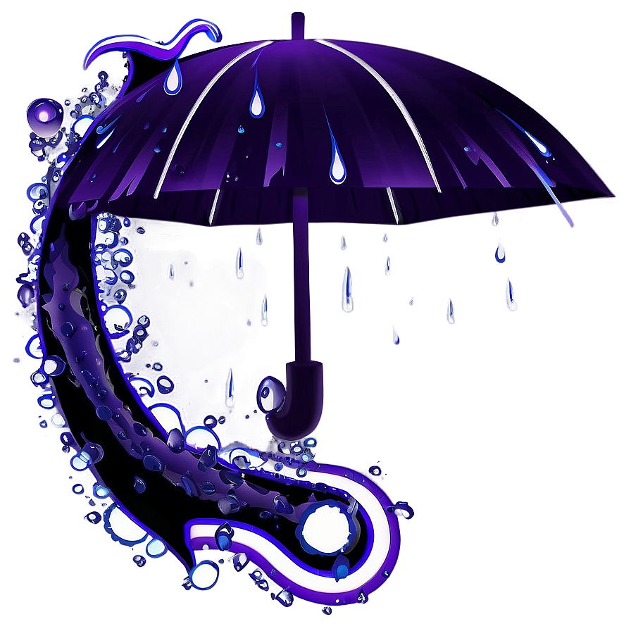 Purple Thunder And Rain Png Nbd84 PNG Image