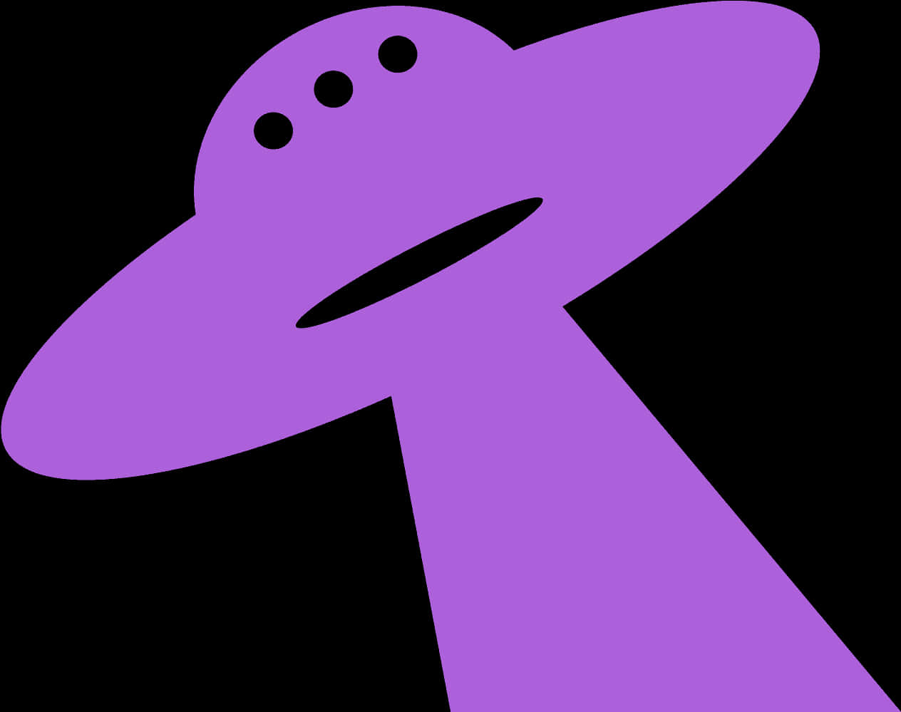 Purple U F O Icon PNG Image