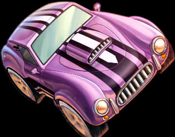 Purple Vintage Sports Car Illustration PNG Image