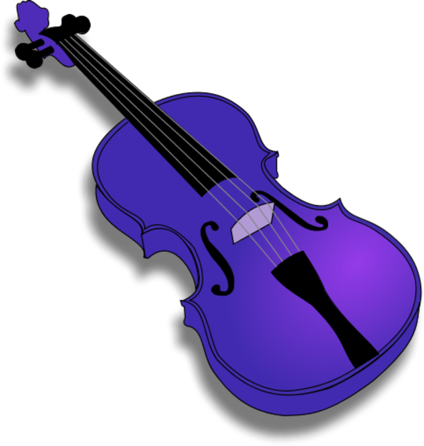 Purple Violin Illustration.png PNG Image