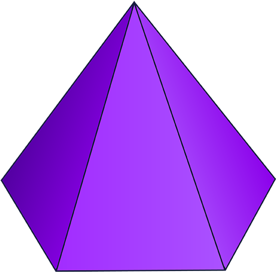 Purple3 D Pyramid Graphic PNG Image