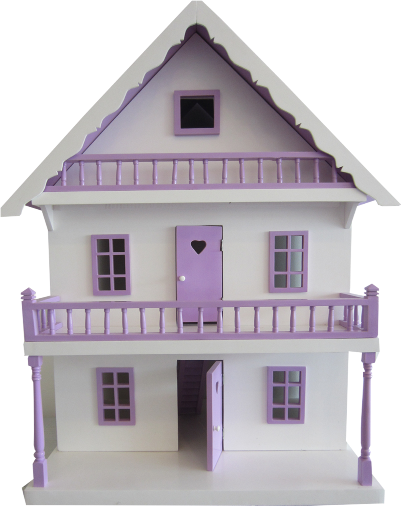 Purpleand White Dollhouse PNG Image