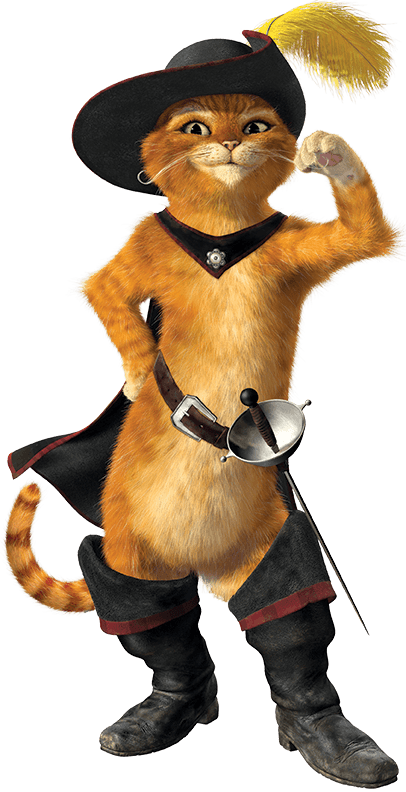 Puss In Boots Standing Pose PNG Image