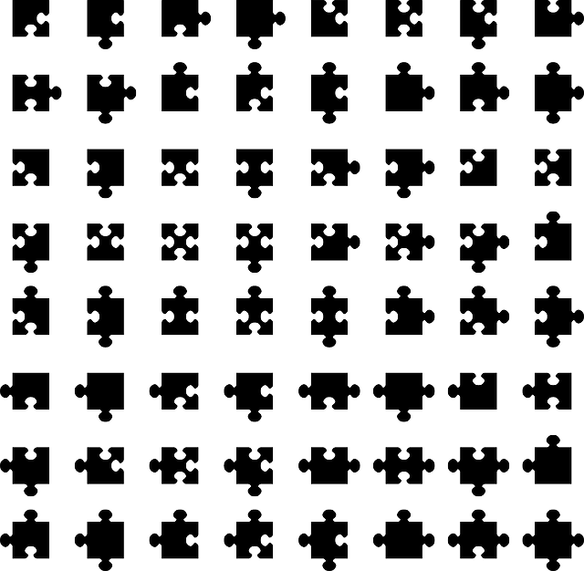 Puzzle Pattern Background PNG Image