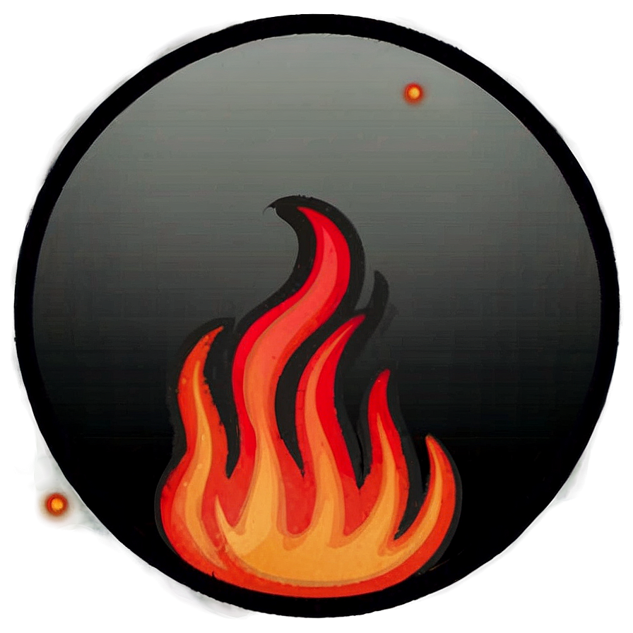 Pyro Fire Emoji Representation Png Qad PNG Image