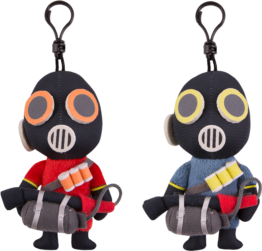 Pyro Plush Keychains PNG Image