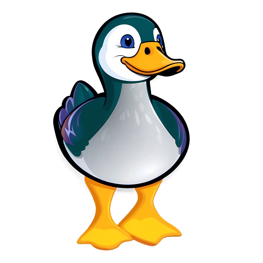 Quacking Duck Cartoon Png Yhr PNG Image