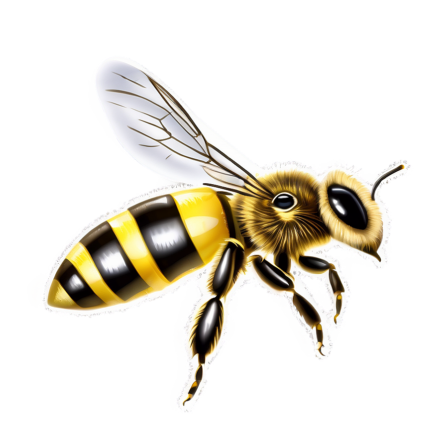 Queen Bee In Flight Png 06262024 PNG Image