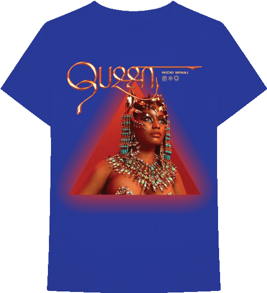 Queen Nicki Minaj Tshirt Design PNG Image