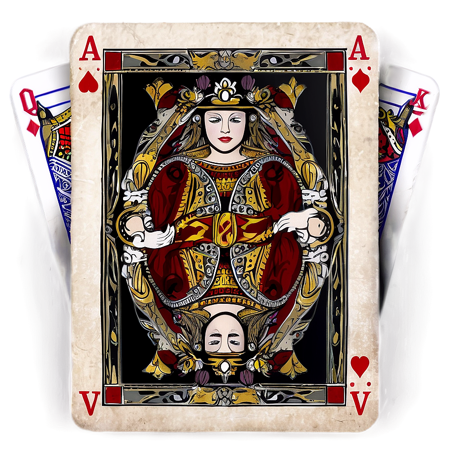 Queen Of Diamonds Playing Card Png Rhn69 PNG Image