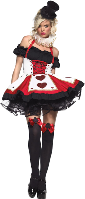 Queenof Hearts Costume PNG Image