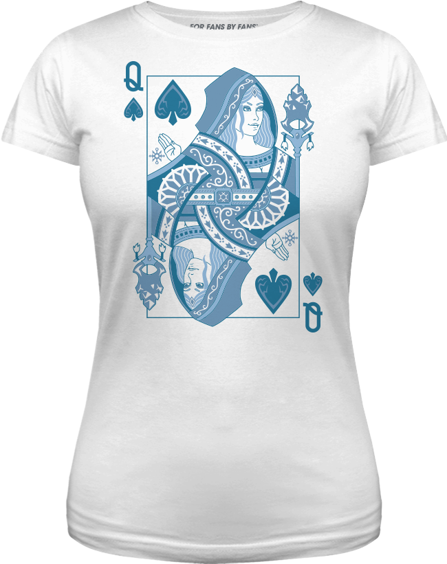 Queenof Spades Graphic Tshirt Design PNG Image