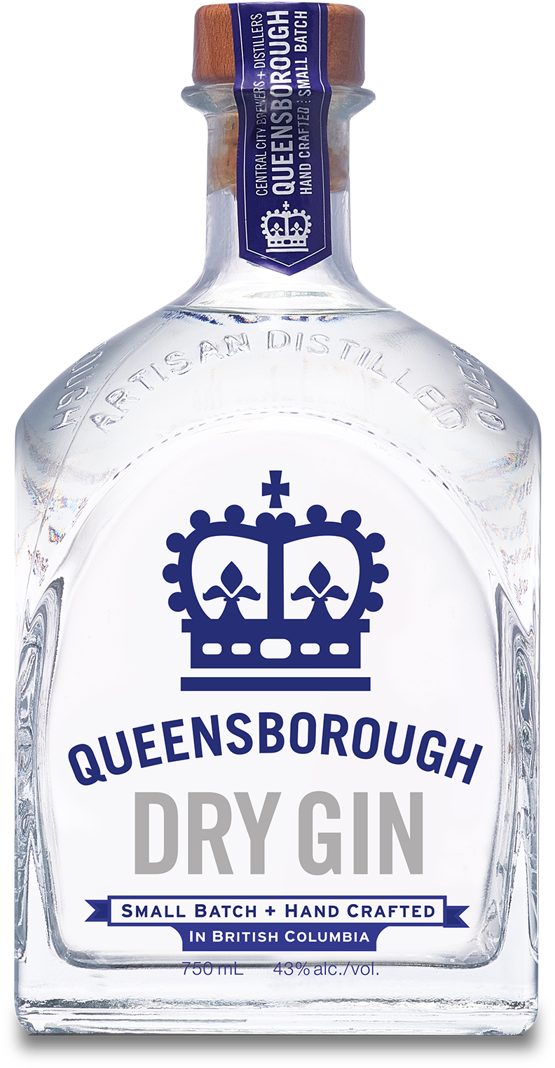 Queensborough Dry Gin Bottle PNG Image