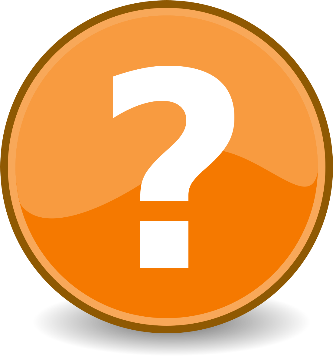 Question Mark Button PNG Image