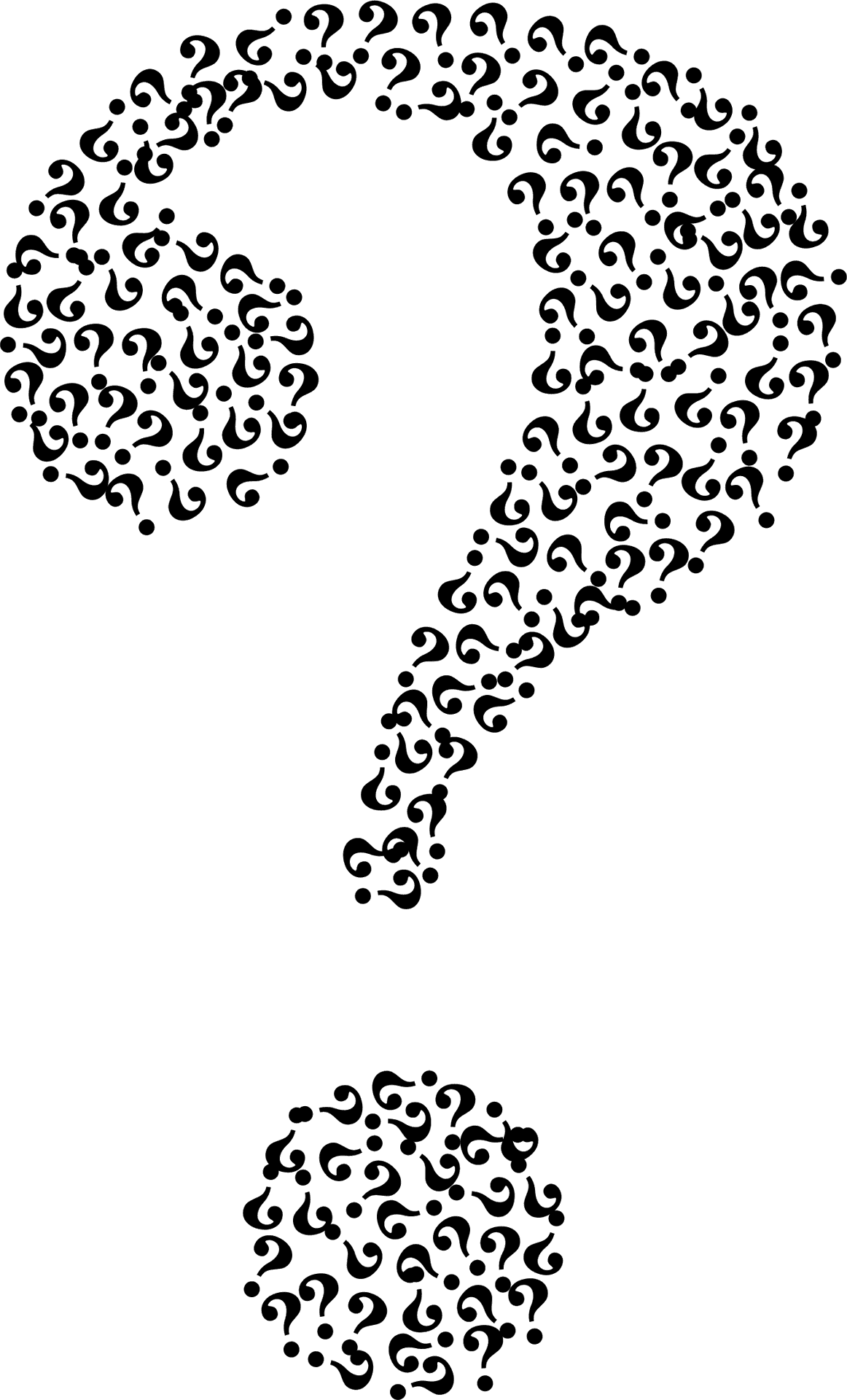 Question Mark Composition PNG Image