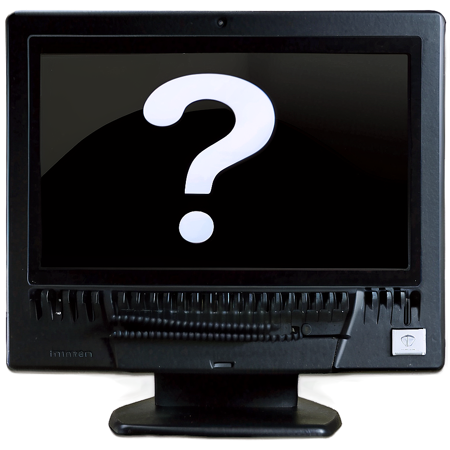 Question Mark On Computer Screen Png Mju57 PNG Image