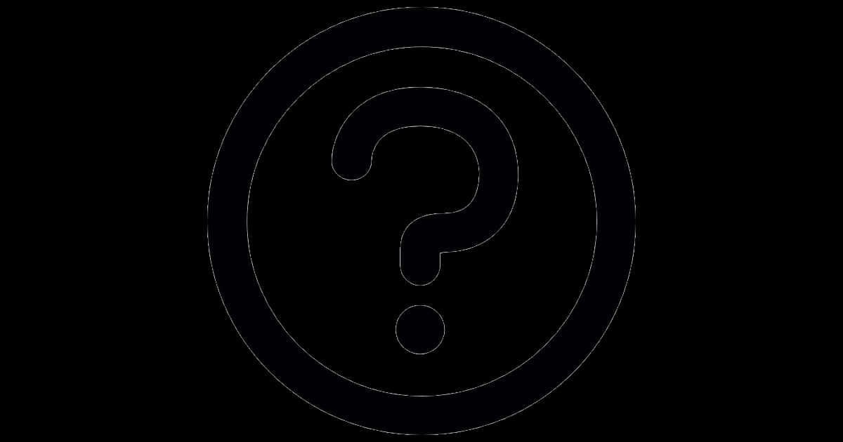 Question Mark Outline Clipart PNG Image