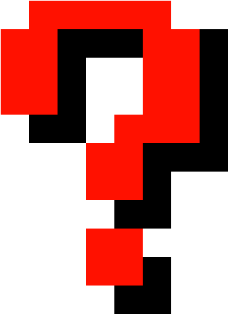 Question Mark Pixel Art PNG Image