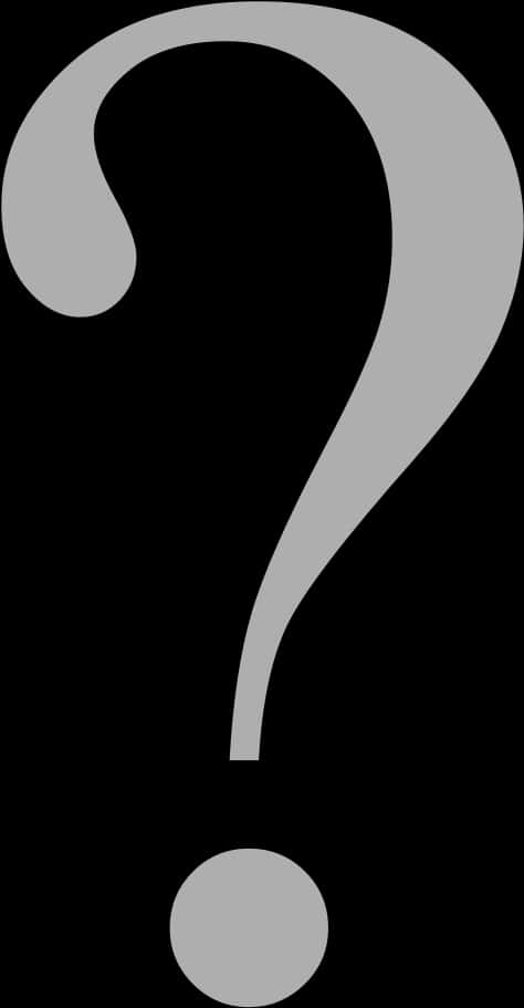 Question Mark Silhouette PNG Image