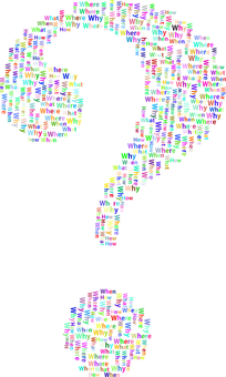 Question Mark Word Cloud PNG Image