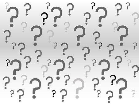 Question Marks Pattern Background PNG Image