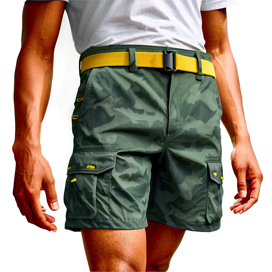 Quick Dry Cargo Shorts Png 06282024 PNG Image