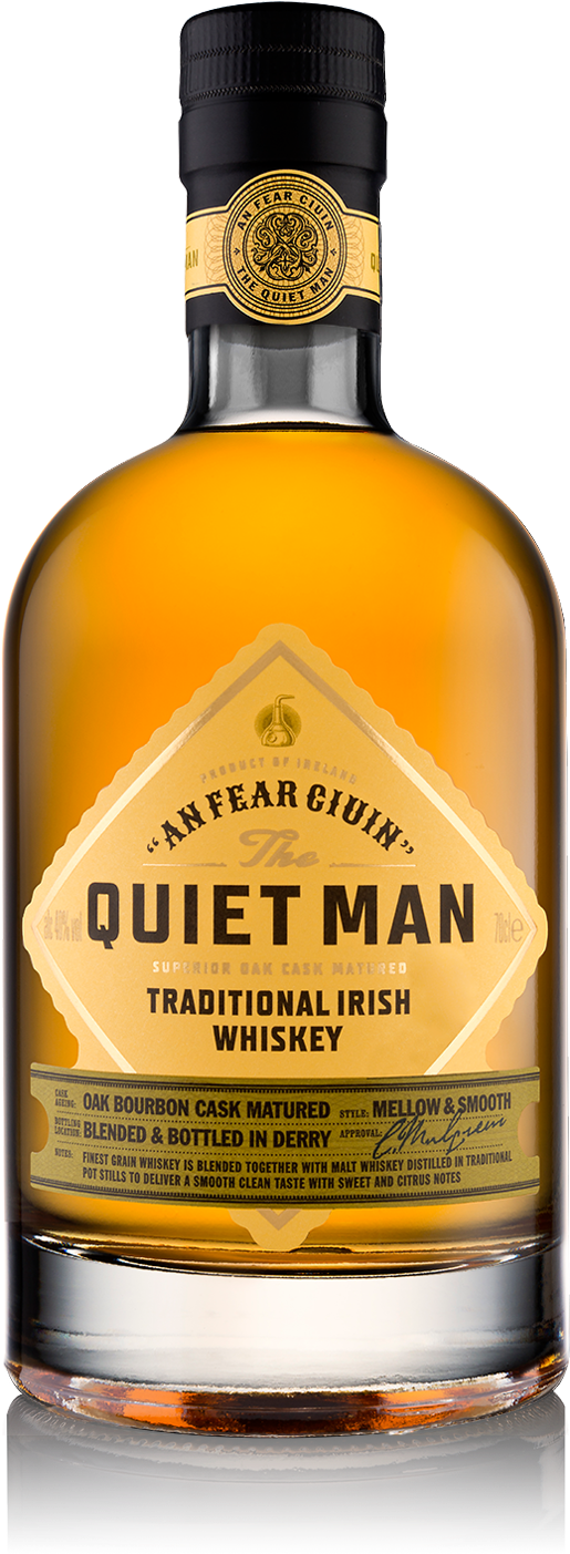 Quiet Man Irish Whiskey Bottle PNG Image