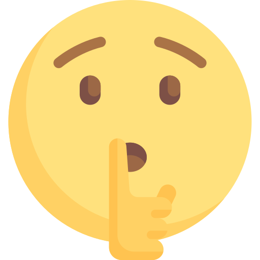 Quiet Please Emoji PNG Image