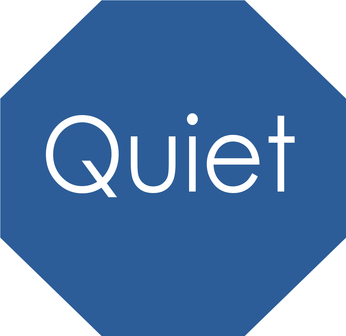 Quiet Text Graphic Blue Background PNG Image