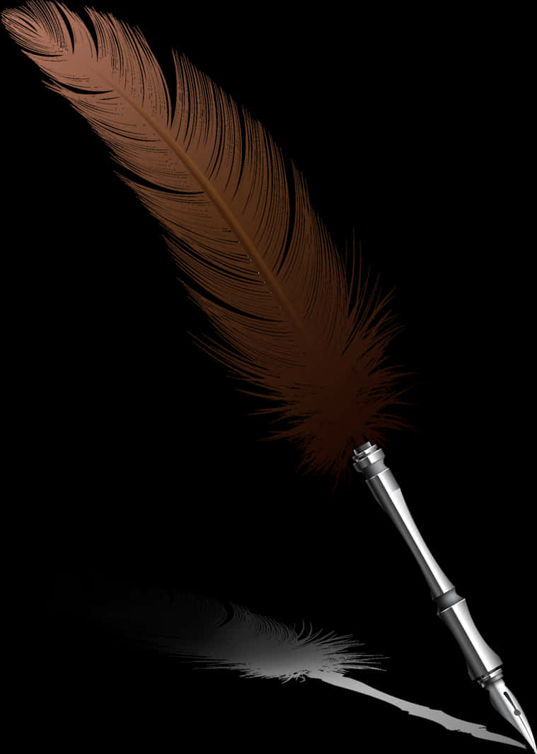 Quill Penand Ink Shadow.jpg PNG Image