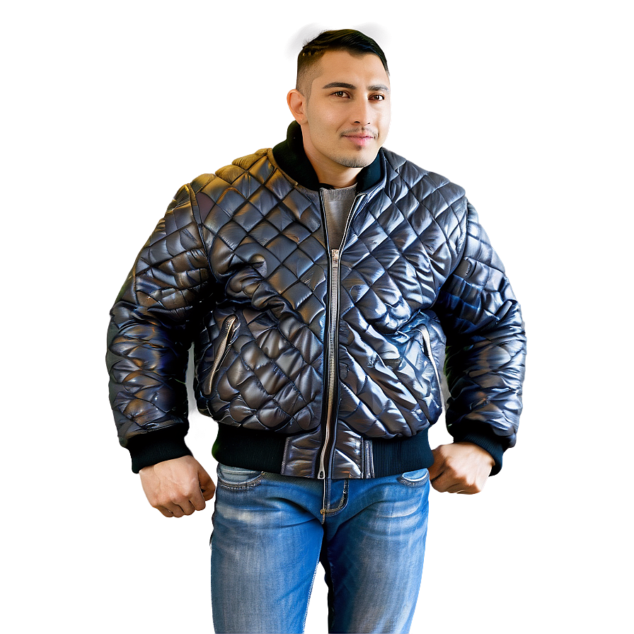 Quilted Winter Bomber Png Cev85 PNG Image