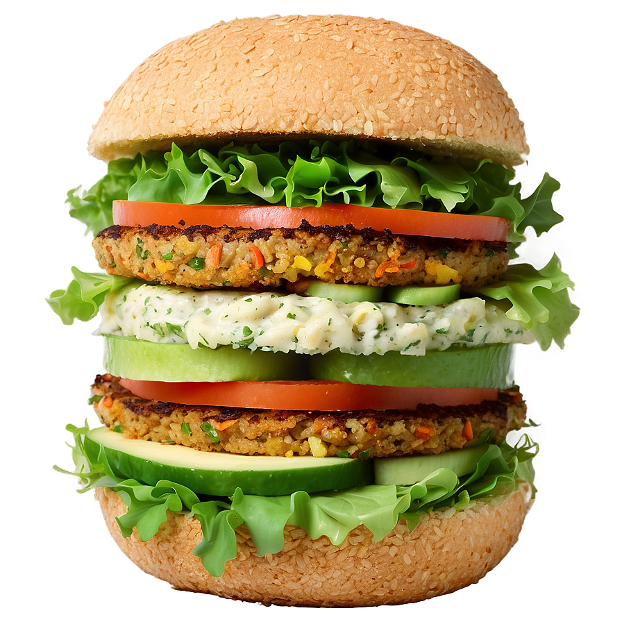 Quinoa Veggie Burger Png 05242024 PNG Image