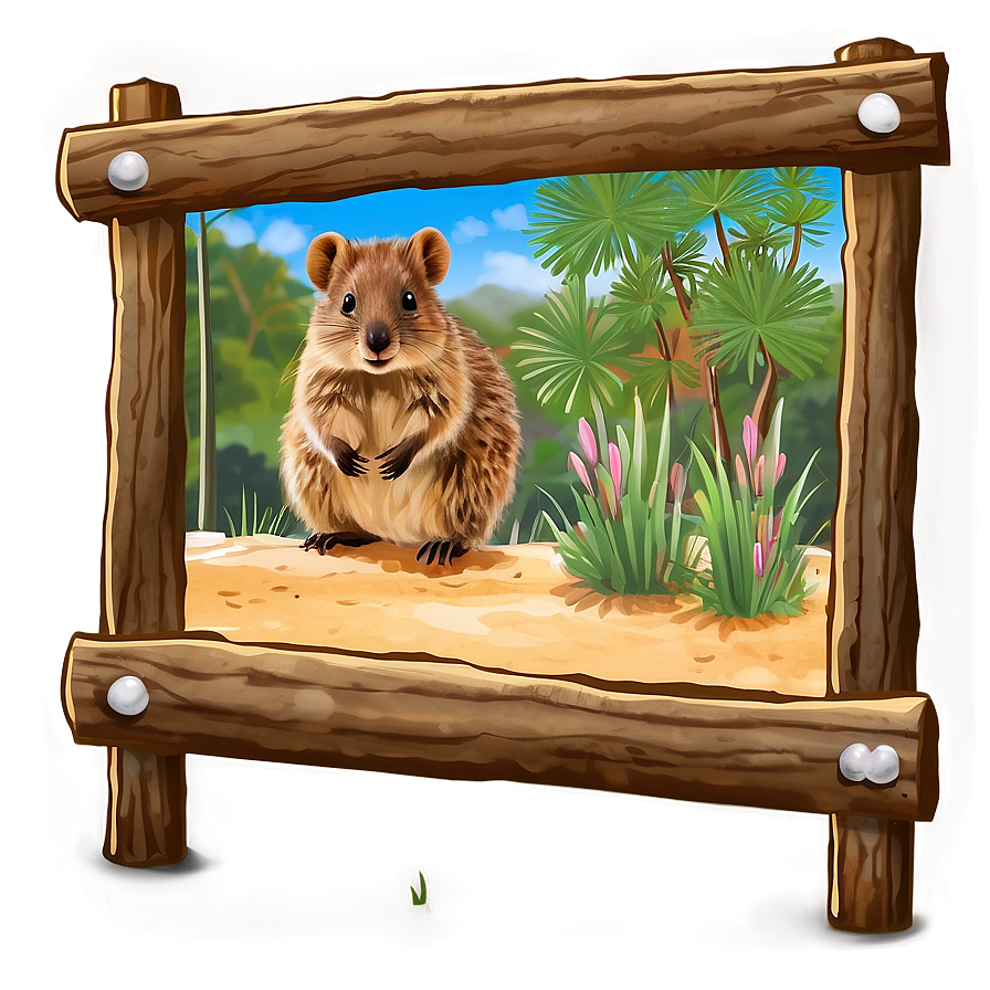 Quokka Habitat Scene Png Ixt PNG Image