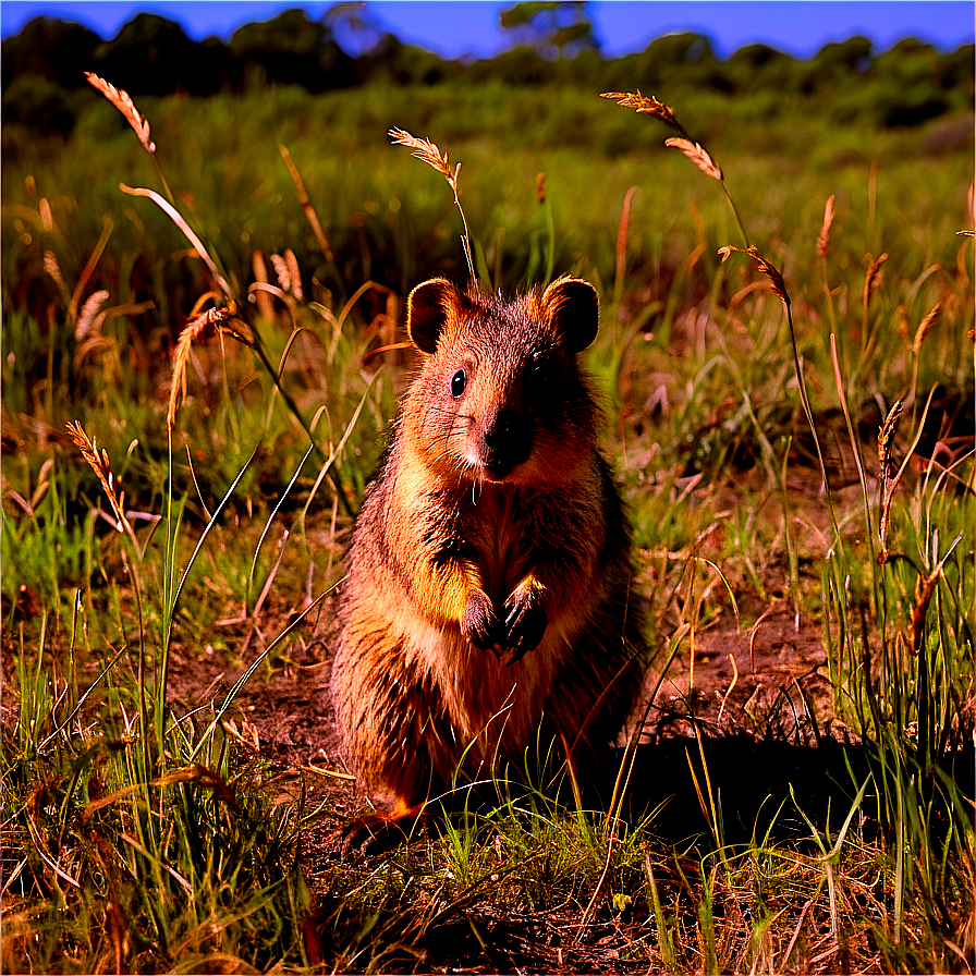 Quokka In Grassland Png 86 PNG Image