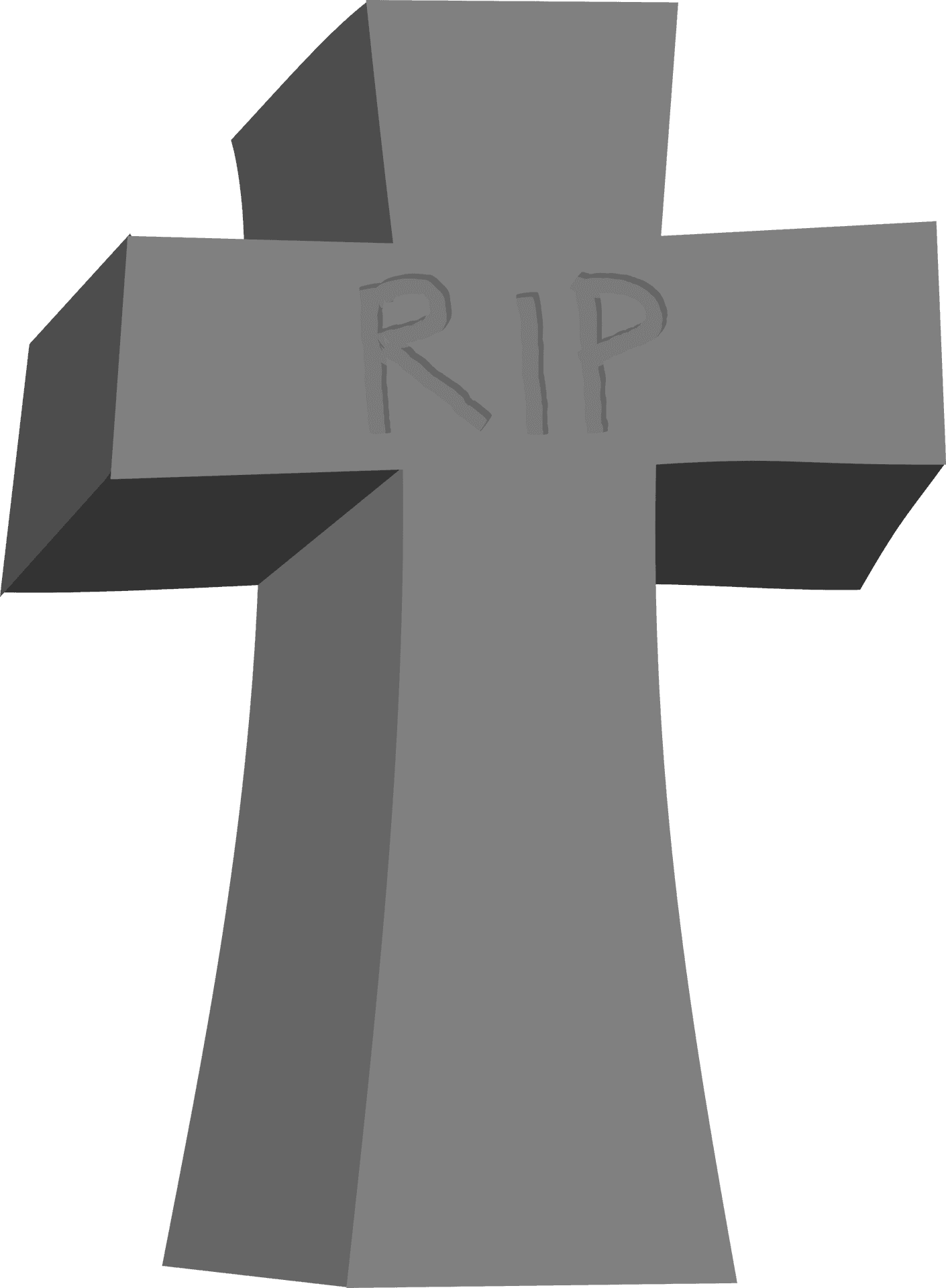 R I P Tombstone Graphic PNG Image