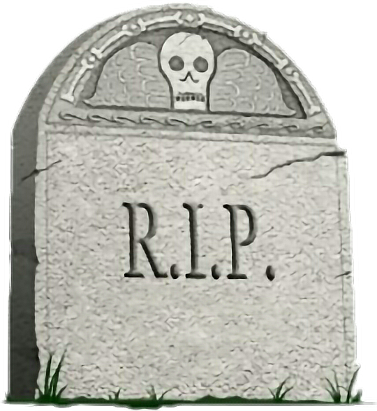 R I P Tombstonewith Skull PNG Image